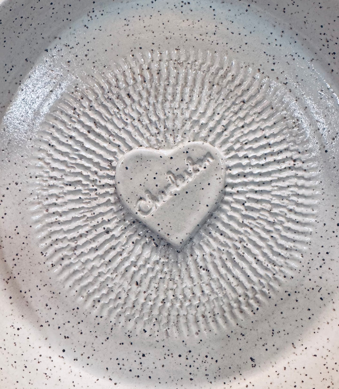 Charleston Garlic Grater, Hand built, 6"w, 1"h